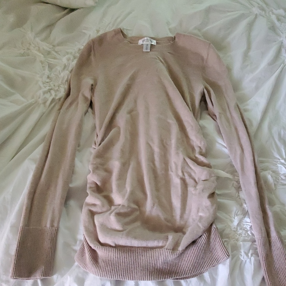 Beautiful beige maternity sweater
